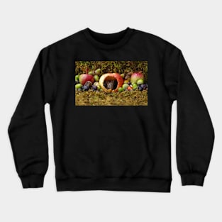 wild house mouse  in a apple Crewneck Sweatshirt